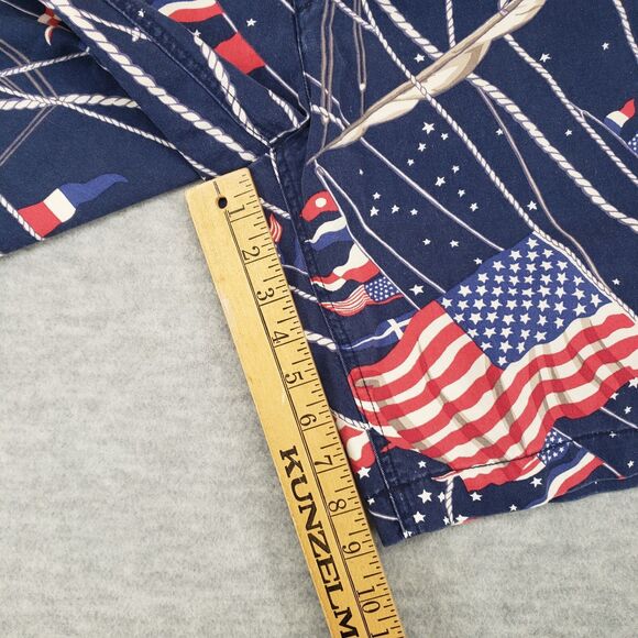 Polo Ralph Lauren USA Flag Chino Shorts Mens 38 Blue American Sailing‎ Nautical - Picture 6 of 7